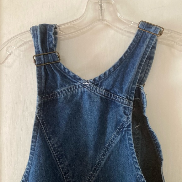 Carhartt Blue Denim Bib Overalls with Logo Patch - Picture 5 of 8